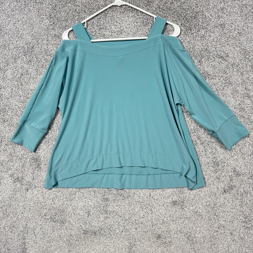 MarlaWynne Top Womens Small Cold Shoulder 3/4 Sleeve Relaxed Mermaid Fairyβ